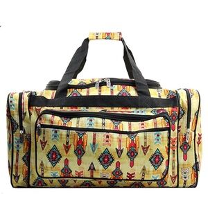 Canvas 23" Tribal Arrow Duffel Bag